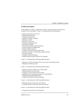 Problem 1: Deflection of a beam