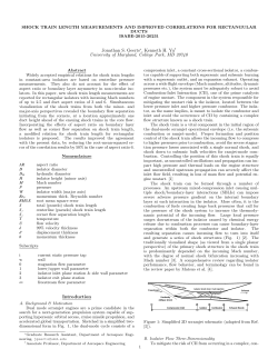 SHOCK TRAIN LENGTH MEASUREMENTS AND IMPROVED