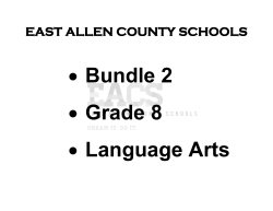 Bundle 2 Grade 8 Language Arts