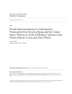 Female Representations in Contemporary Postmodern War Novels