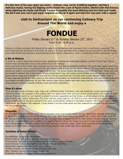 fondue - The Franklin Club