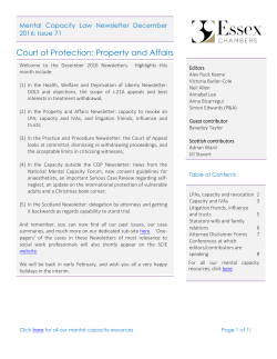 the Property and Affairs Newsletter.