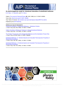 An electronegativity model for vibrational intensities of substituted