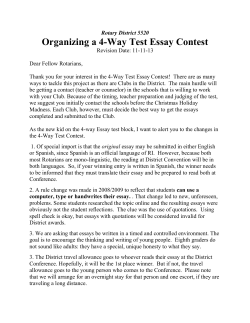 Organizing a 4-Way Test Essay Contest