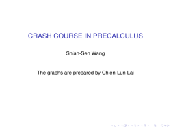 CRASH COURSE IN PRECALCULUS