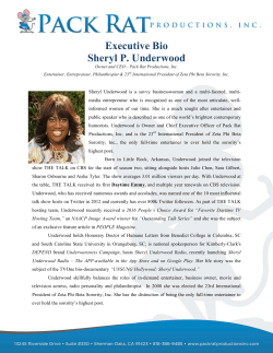 Executive Bio - Sheryl P. Underwood