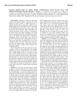 Oxygen Pickup Ions at Mars: Model Comparisons with MAVEN Data