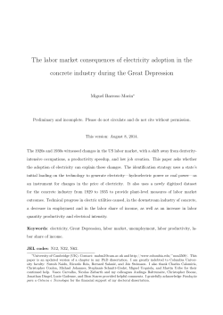 The labor market consequences of electricity adoption in