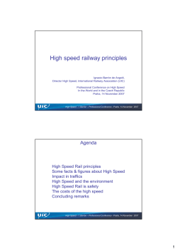 High speed railway principles
