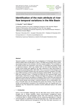 Identification of the main attribute of river flow temporal variations in