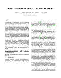 Hermes: Assessment and Creation of Effective Test Corpora