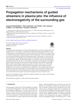 Propagation mechanisms of guided streamers in