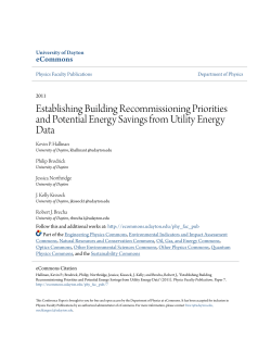 Establishing Building Recommissioning Priorities and Potential