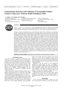 Semiautomatic Detection and Validation of Geomorphic Seafloor