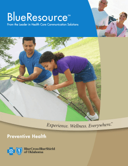 Preventive Health - Blue Cross and Blue Shield of Oklahoma