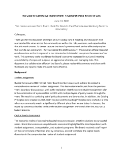 Colleagues, Thank you for the discussion and input at our Tuesday