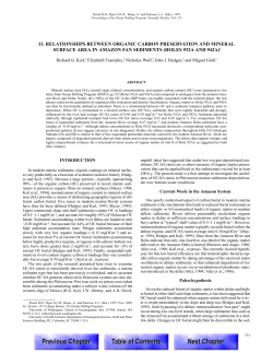 33. RELATIONSHIPS BETWEEN ORGANIC CARBON
