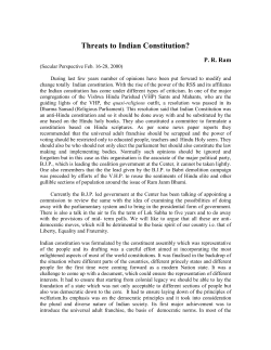 Threats to Indian Constitution