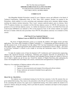 Diploma Course in DIGITAL ELECTRONICS (Aided)