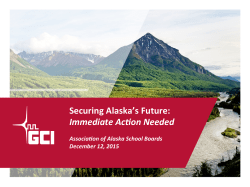Securing Alaska`s Future - Association of Alaska School Boards