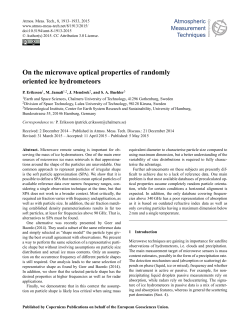 On the microwave optical properties of randomly oriented ice