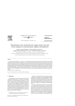 Determination of low-molecular-mass organic acids in any type of