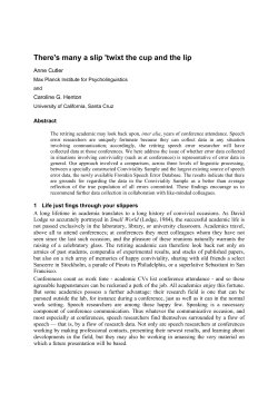 There`s many a slip `twixt the cup and the lip