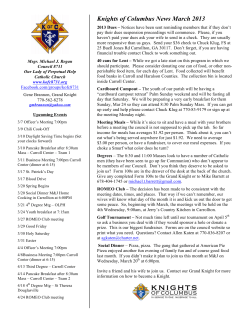 Newsletter dated March 2013