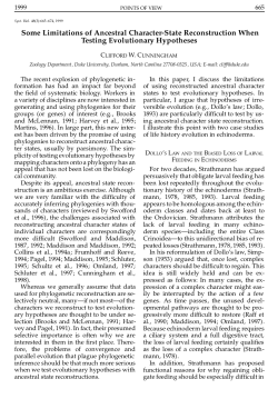 Some Limitations of Ancestral Character-State