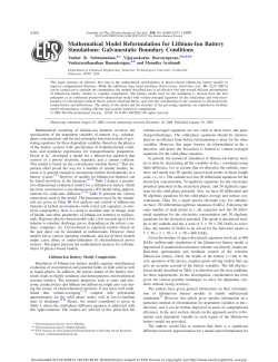 Mathematical Model Reformulation for Lithium