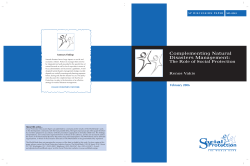 Complementing Natural Disasters Management: The Role of Social