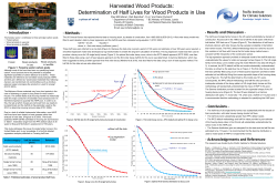 Harvested Wood Products: Determination of Half Lives for Wood