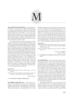 MacARTHUR FOUNDATION, formally known as