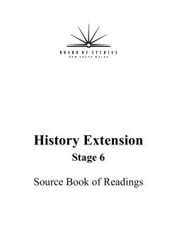 History Extension - Board of Studies