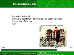 Introduction to &micro;SR