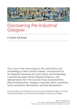Discovering Pre-Industrial Glasgow