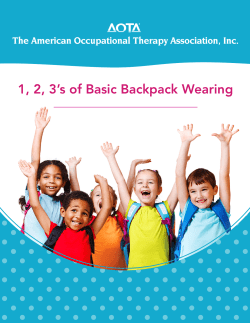 1, 2, 3`s of Basic Backpack Wearing