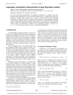 Lagrangian acceleration measurements at large