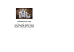 Our Selection of Gin Recipes - Triple Three Estate Distillery