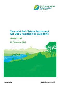 Taranaki Iwi Claims Settlement Act 2016