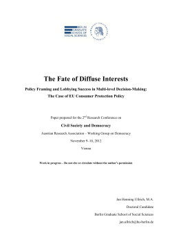 The Fate of Diffuse Interests