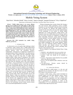 Mobile Voting System