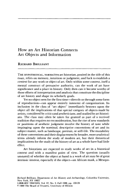 How an Art Historian Connects Art Objects and