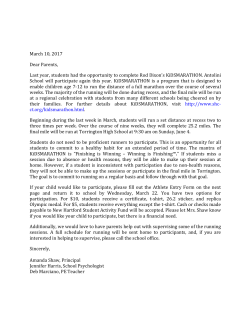 kidsmarathon letter 2017 - New Hartford Public Schools