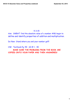 09-03-15 Absolute Value and Properties.notebook