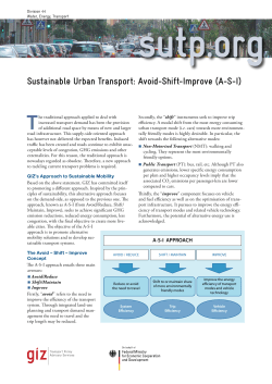 Avoid-Shift-Improve