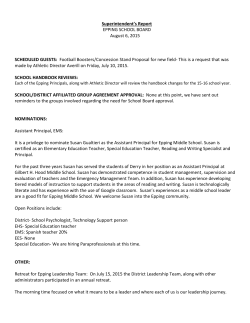 notice of meeting - Epping School District