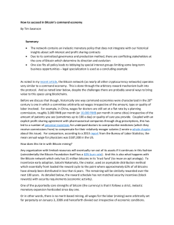 How to succeed in Bitcoin`s command economy By Tim Swanson