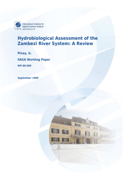 Hydrobiological Assessment of the Zambezi River System: A Review