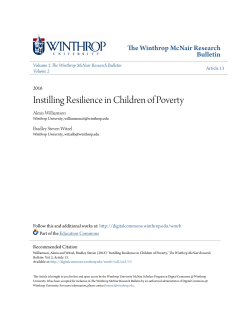 Instilling Resilience in Children of Poverty